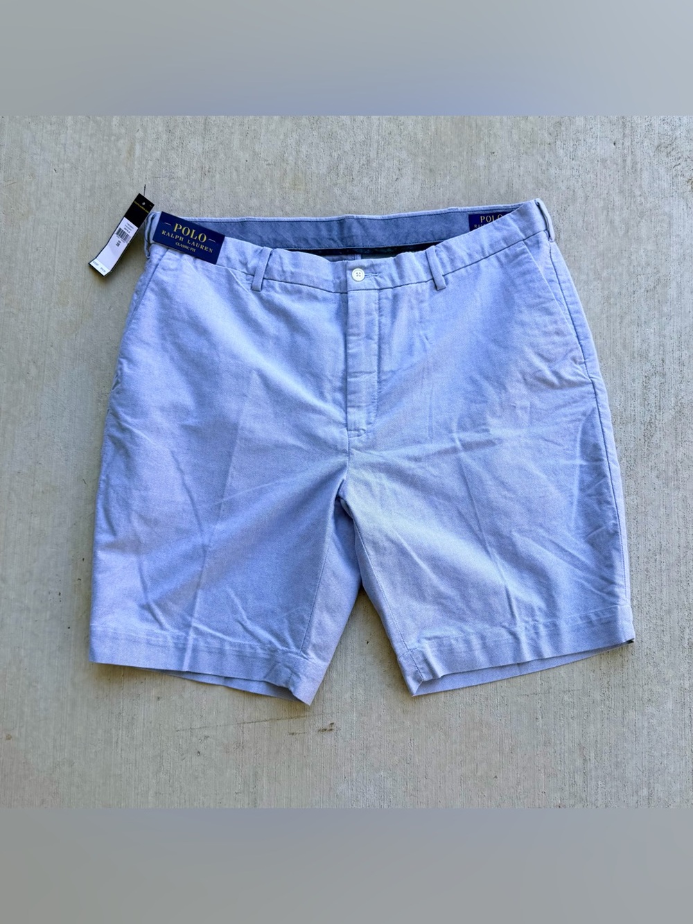 Polo Ralph Lauren Chino Shorts Men Size 38 New Chambray Blue